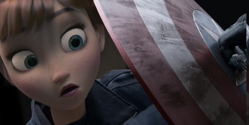 โอ๊ะโอ! เมื่อตัวละครจาก Frozen หลุดมาอยู่ใน Captain America จะเป็นไง?