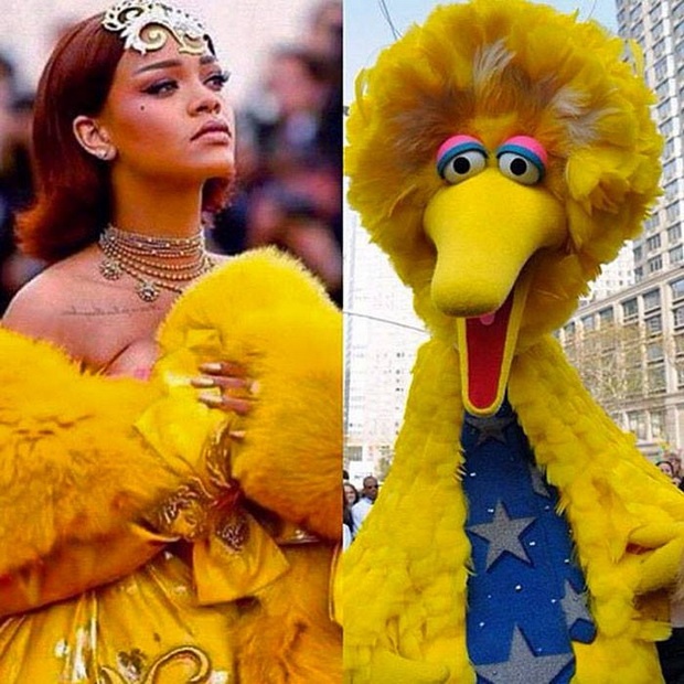 ร้องไห้หนักมาก!!! Rihanna เจอตัดต่อล้อเลียนชุดราตรีสีเหลืองสุดอลังกาล งดงามราว....