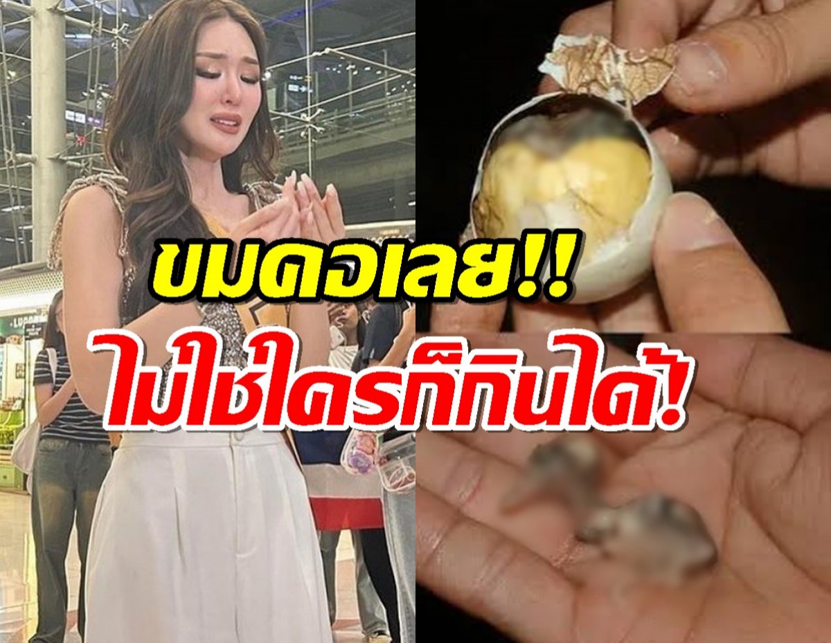 พีคกว่าถั่วต้ม! นางงามเล่าจากปาก เขมรเสิร์ฟไข่ข้าวเป็นออร์เดิฟกาล่าดินเนอร์