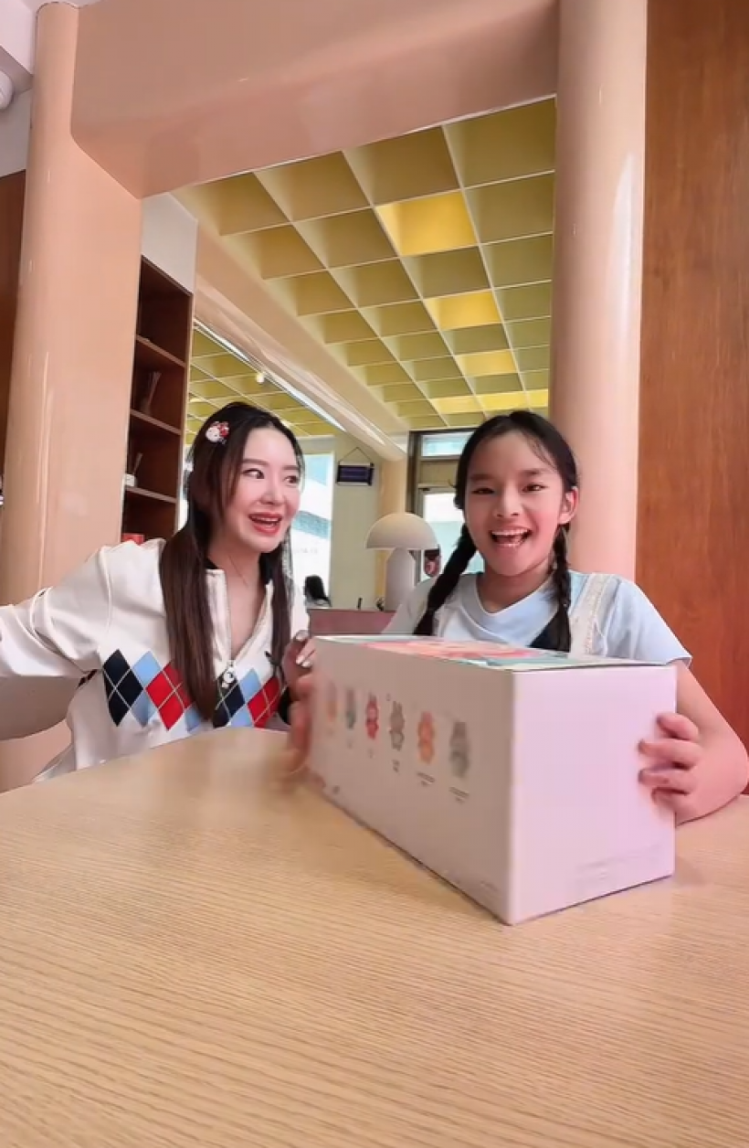 โมเมนต์ใจฟู น้องปีใหม่ได้เจอน้ามายด์เเล้ว เคมีเข้าขากันสุดๆ