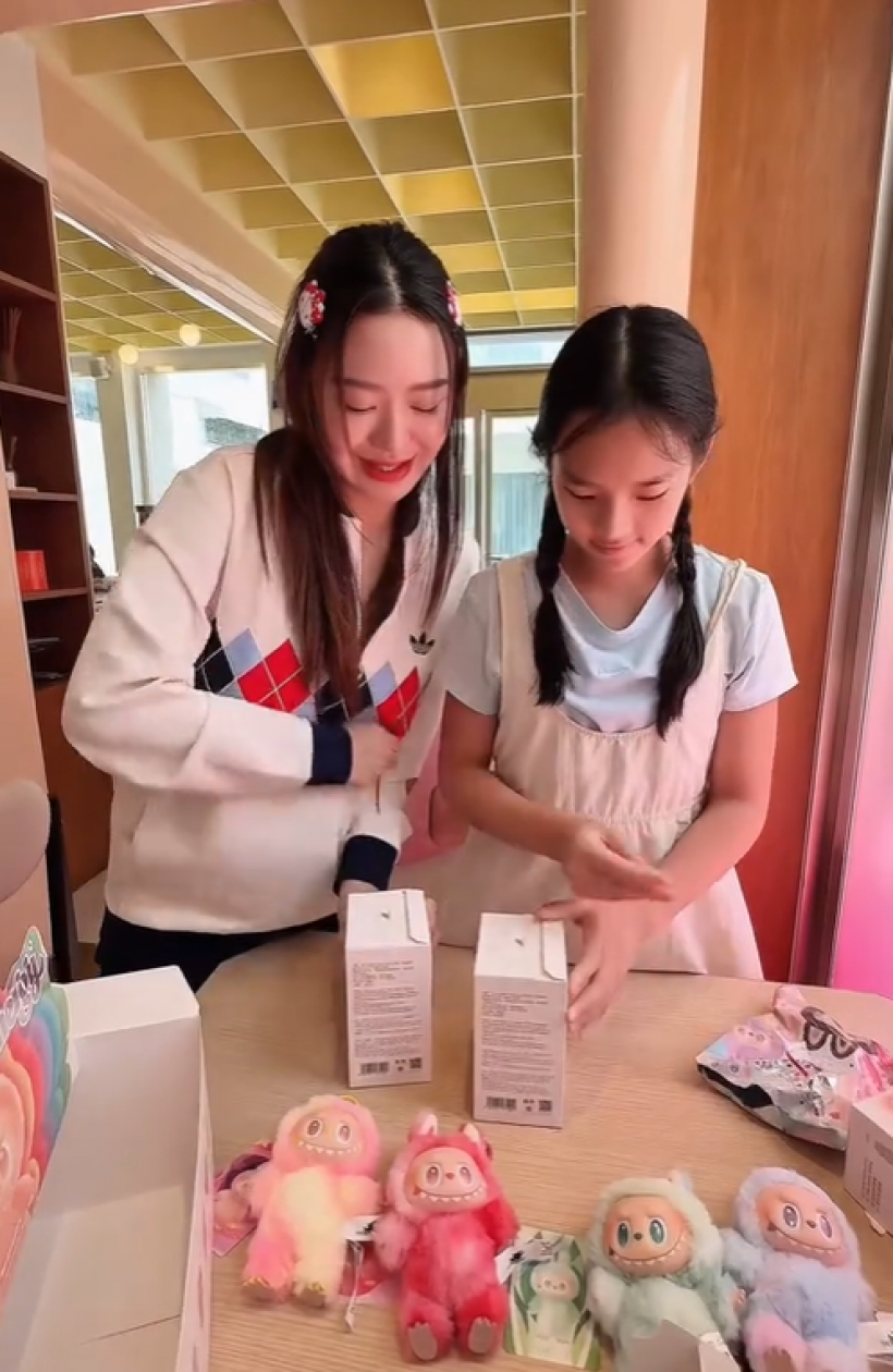 โมเมนต์ใจฟู น้องปีใหม่ได้เจอน้ามายด์เเล้ว เคมีเข้าขากันสุดๆ
