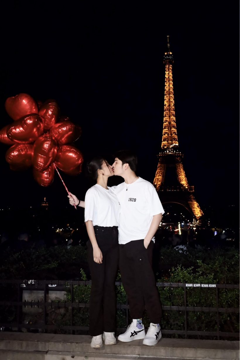 ว่าที่บ่าวสาว เสิร์ฟโมเมนต์สวีทถึงปารีส ลุ้นมีเบบี๋กลับไทย