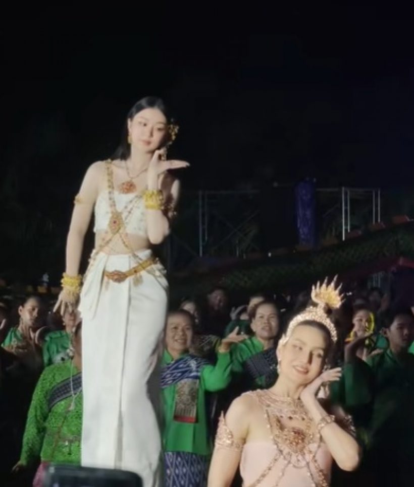 ต้าเหนิง รำถวายที่คำชะโนด สวยออร่า แต่โดนดราม่าที่ช็อตนี้!?