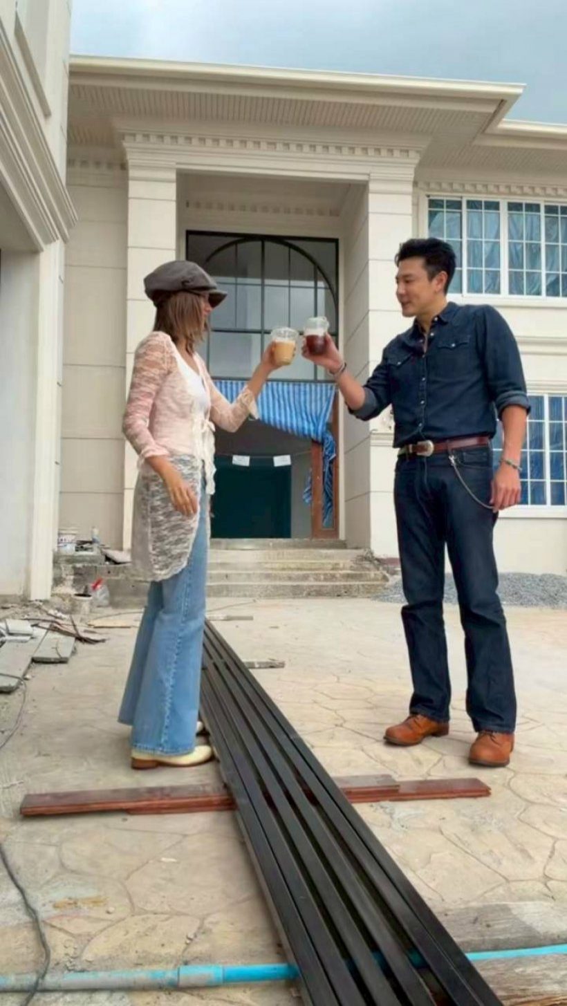 โดม-เมทัล พาทัวร์บ้านใหม่ สวยอลังใกล้สร้างเสร็จเเล้ว