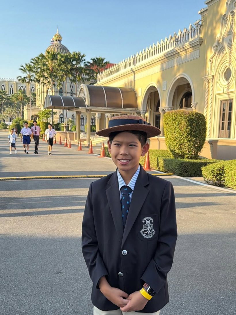 สุดปลื้ม! ลูกชายดาราดัง เป็นตัวแทน กล่าวขอบคุณนายกฯ