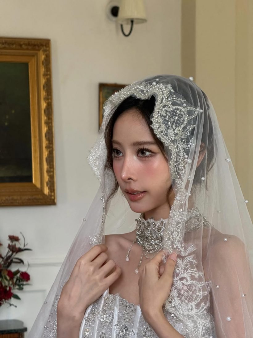 มีข่าวดีหรอ? ดาราสาวดัง สวมชุดเจ้าสาว สวยราวเจ้าหญิง