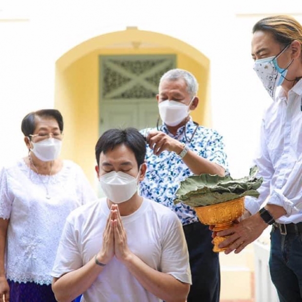 อนุโมทนาบุญ แพท พาวเวอร์แพท เข้าพิธีอุปสมบทเรียบง่าย ทดแทนคุณพ่อแม่ 