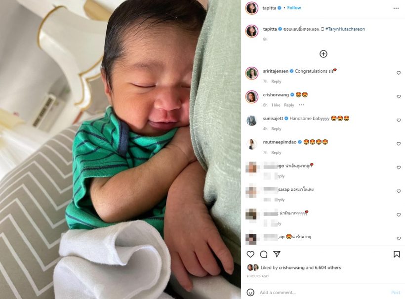   หลงรักเลย! น้องธริณลูกชายพิตต้า จมูกพุ่งปรี๊ดน่ารักน่าเอ็นดูสุดๆ