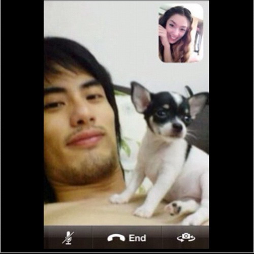 ภาพคุย Facetime  ของ บอย ปกรณ์ และ