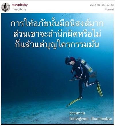 ชาวเน็ตสงสัย เมย์โพสต์มีเลสนัย อย่าให้ปลวกหน้าหนามาทำลาย