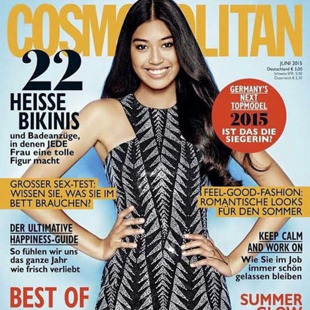 สวยเลอค่า ใบตอง น้อง ดีเจมะตูม สาวไทยคนแรก ที่ได้ขึ้นปก COSMOPOLITAN เยอรมนี!!