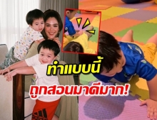 ‘น้องพายุ-น้องสายฟ้า’ โชว์วิดพื้น แต่อ้วนเป็นห่วงพี่เมื่อเห็นสิ่งนี้! (คลิป)