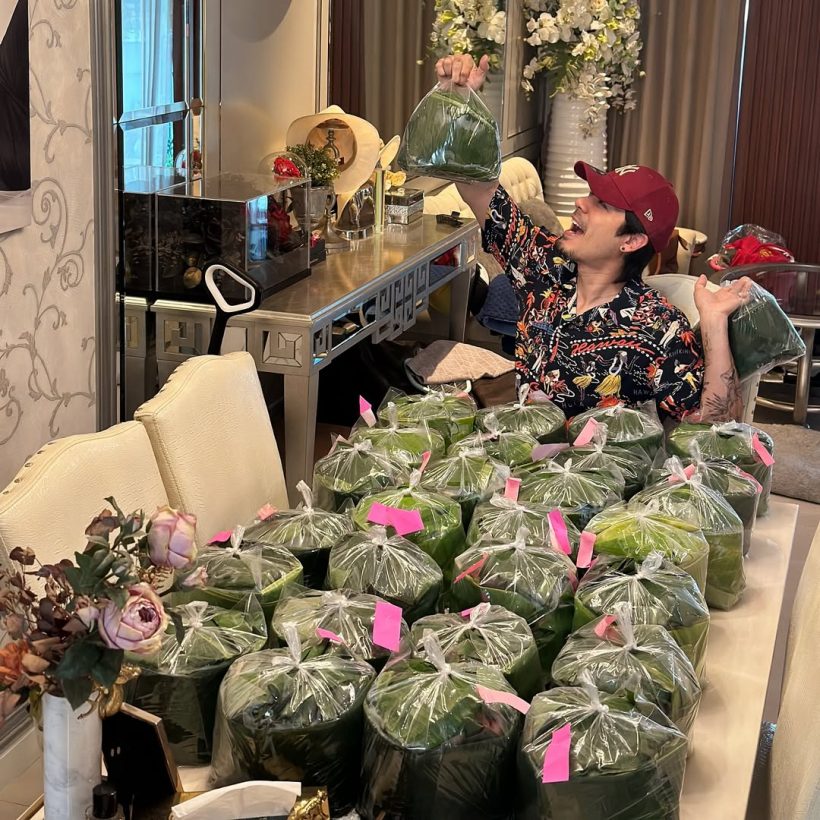ไม่ธรรมดา! ดาราหนุ่มผันตัวเป็นพ่อค้า ขายชมพู่เพชรเเท้ ถุงละ 790 บาท