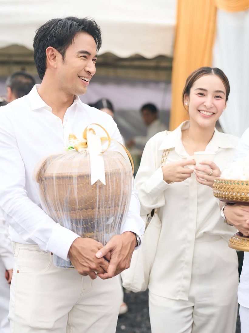 ไม่พลาด! พระเอกตัวท็อปช่อง 3 โผล่ร่วมอนุโมทนาบุญกับสามเณรีเจนี่