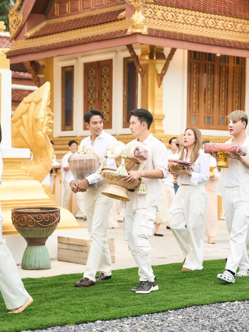 ไม่พลาด! พระเอกตัวท็อปช่อง 3 โผล่ร่วมอนุโมทนาบุญกับสามเณรีเจนี่