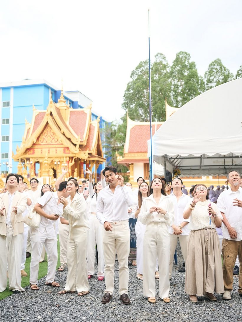 ไม่พลาด! พระเอกตัวท็อปช่อง 3 โผล่ร่วมอนุโมทนาบุญกับสามเณรีเจนี่