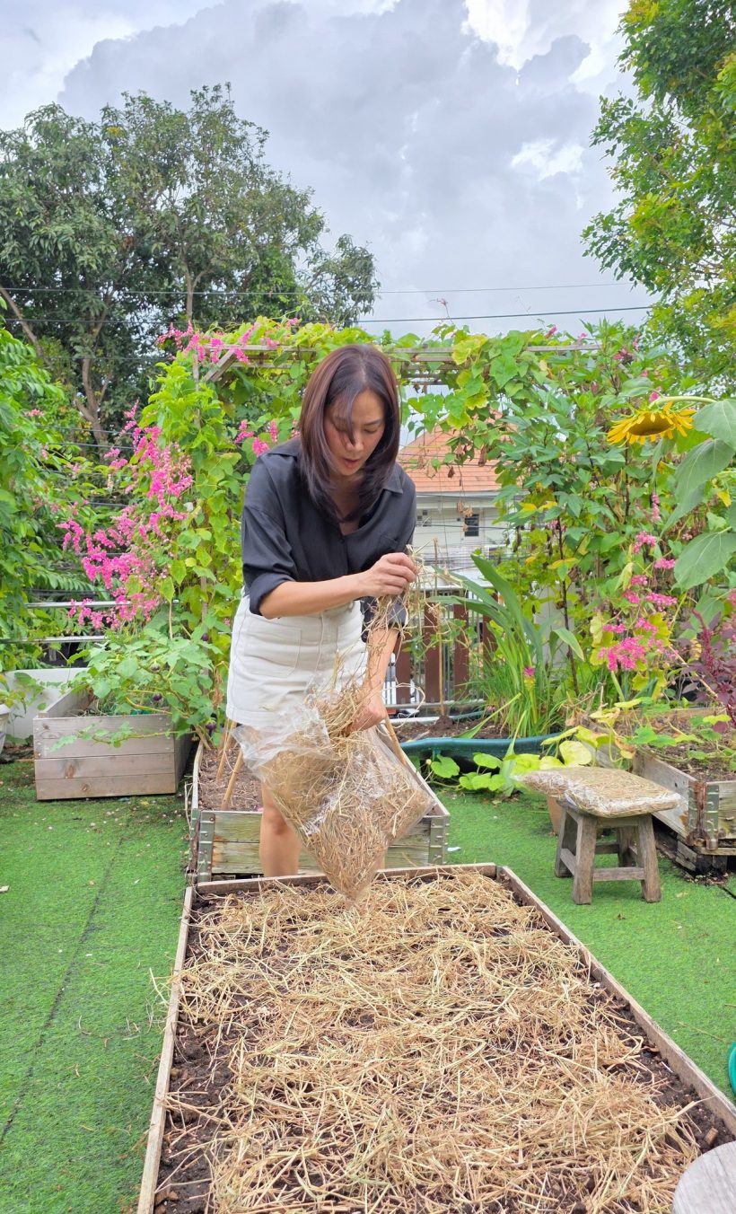 พาทัวร์ปลูกผักรอบบ้าน จอย รินลณี ใช้ชีวิตเรียบง่ายแต่สุขล้น