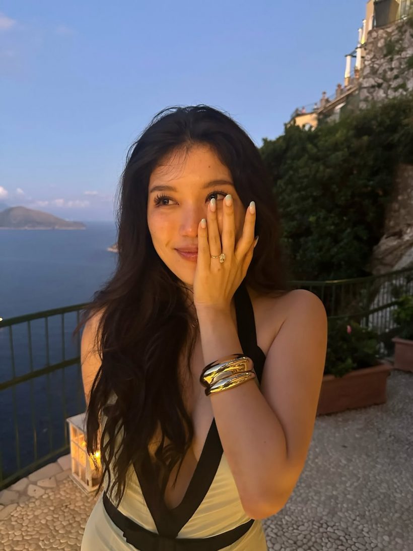 ดาราเเห่ยินดี ไฮโซสาว ถูกเเฟนหนุ่มตีตราจองเเล้ว