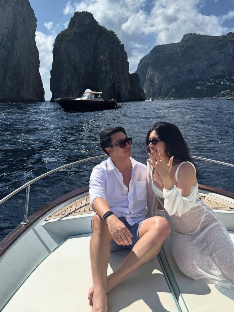 ดาราเเห่ยินดี ไฮโซสาว ถูกเเฟนหนุ่มตีตราจองเเล้ว