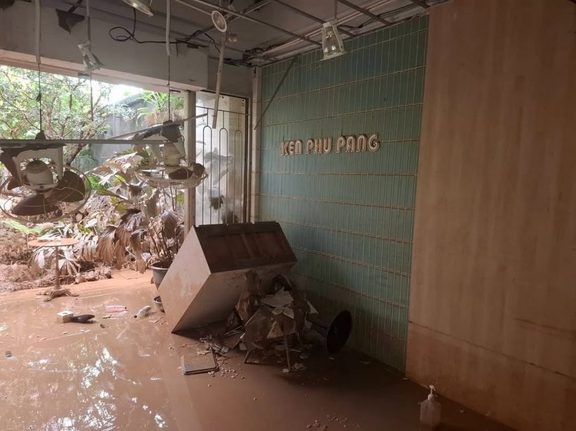 ใจสลาย! เคน เผยภาพร้านเละไม่เหลือเค้าเดิม หลังน้ำท่วมสงขลา
