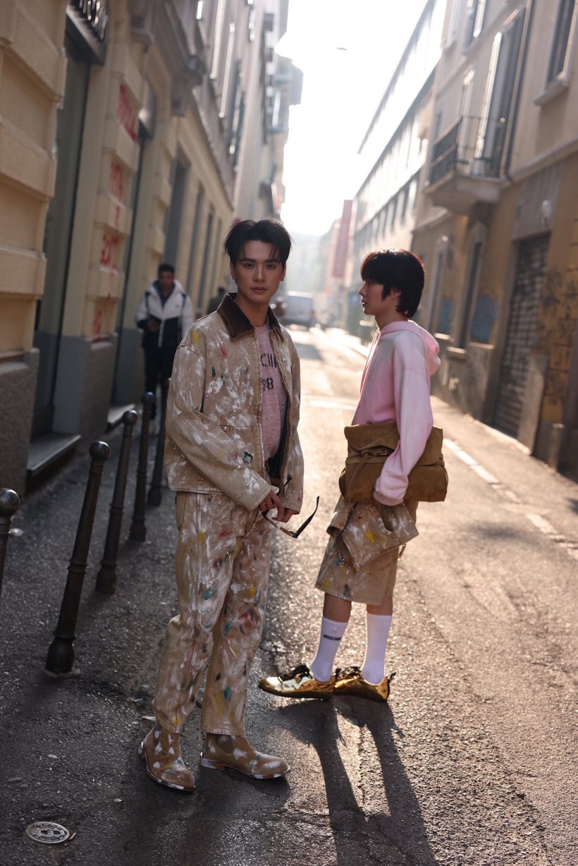 นึกว่าหลุดจากรันเวย์! เก่งน้ำปิง กับแฟชั่นเลอะสีที่ดูแพงมาก