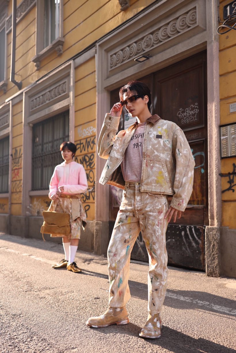 นึกว่าหลุดจากรันเวย์! เก่งน้ำปิง กับแฟชั่นเลอะสีที่ดูแพงมาก