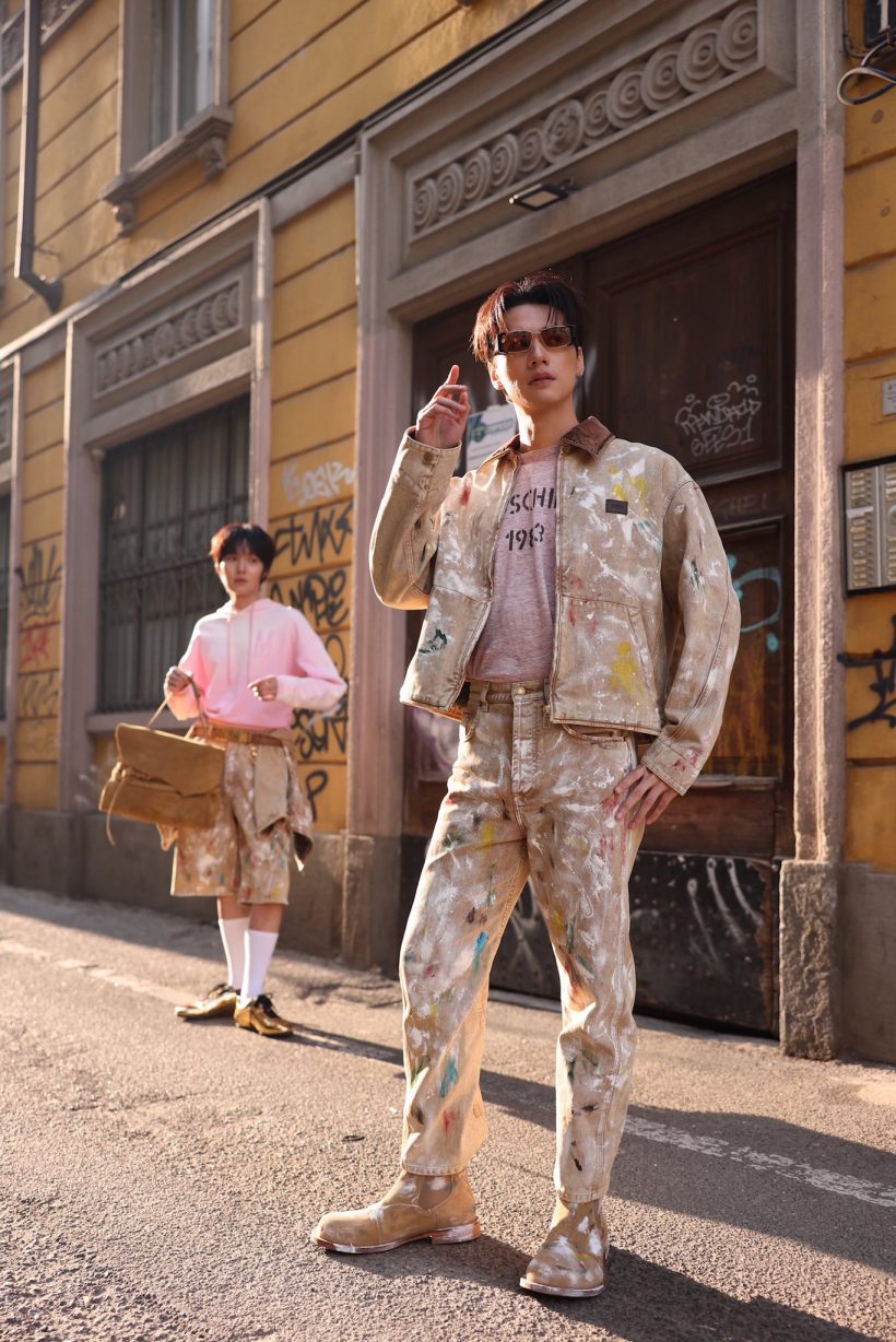 นึกว่าหลุดจากรันเวย์! เก่งน้ำปิง กับแฟชั่นเลอะสีที่ดูแพงมาก