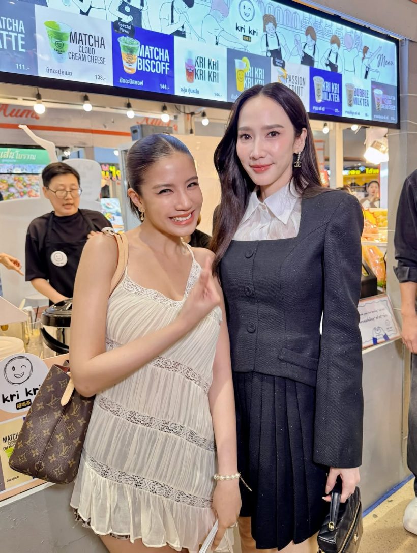 ดาราสาวดัง เก็บอาการไม่อยู่ เมื่อเจอไอดอล อั้ม พัชราภา