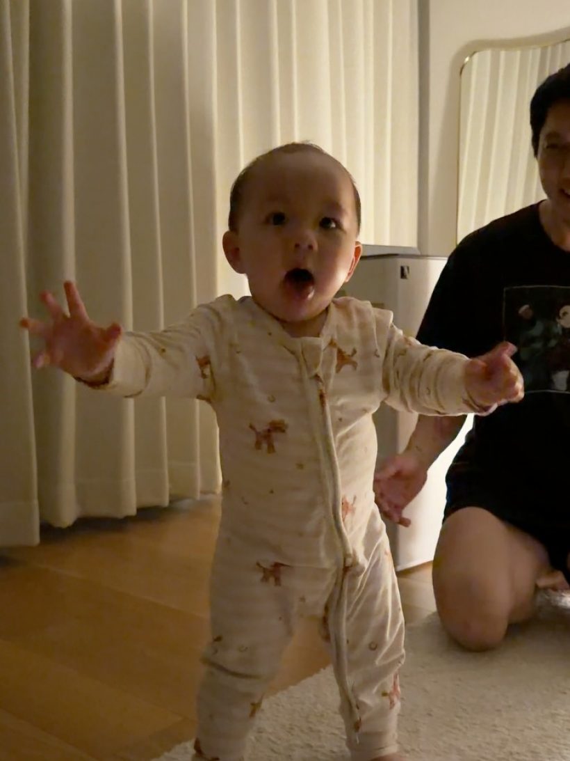 ปั๊บ-เตย ตกใจเมื่อเห็นพัฒนาการล่าสุด น้องฌาน วัยขวบเศษ