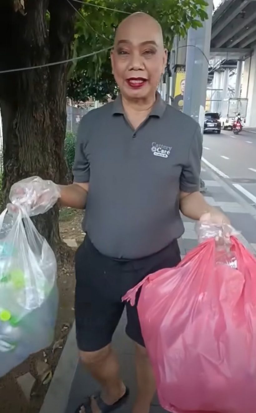 ความจนมันน่ากลัว! เปิดภาพคนดัง สู้ชีวิตเก็บขวดขาย