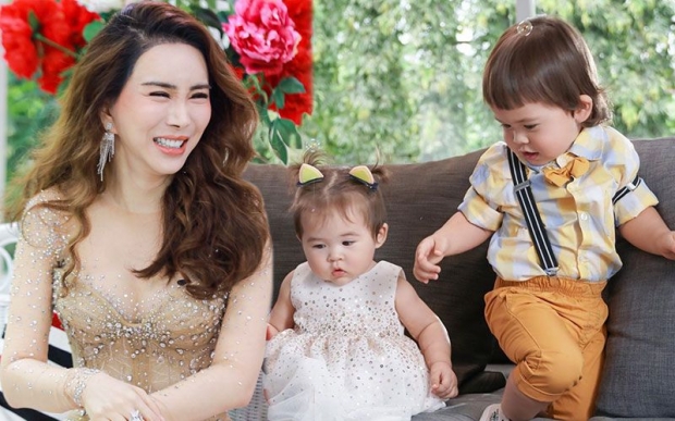 สุดปัง! น้องแองเจิ้ล ทายาทพันล้าน กับชุดว่ายน้ำน่ารัก-แพงมาก 