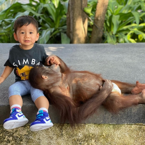 อู้หูภาพล่าสุด เสี่ยบุญ ลูกชาย บุ้ง ใบหยก โตเป็นหนุ่มแล้ว แถมซิกแพ็คแน่นมาก