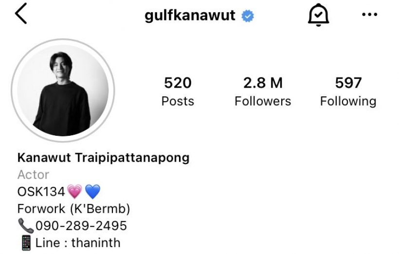 เเฟนคลับทั่วโลกรัก! พระเอกช่อง3คนนี้ ยอดติดตามไอจีพุ่ง 2.8ล้าน 