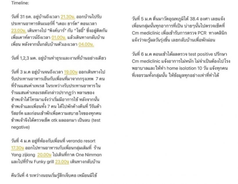 ซูซี่ เปิดไทม์ไลน์หลังติดโควิด-19 พบมีอาการก่อนทราบติดเชื้อ