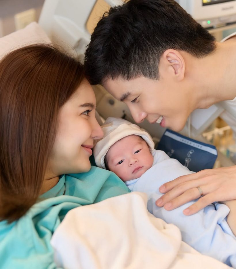กวาง-เเบม ต้อนรับลูกชายคนเเรก น้องบิโน่ หล่อตั้งเเต่เกิด
