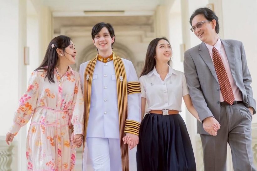 พ่อน็อต-แม่กวาง หายเหนื่อย ส่งลูกชายคนโตถึงฝั่งฝันแล้ว