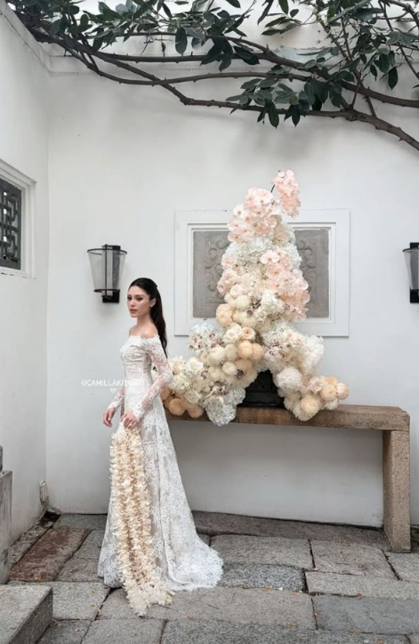 มิลลี่-ระฟ้า เข้าพิธีวิวาห์แล้ว เจ้าสาวสวย สมเป็นสะใภ้หมื่นล้าน