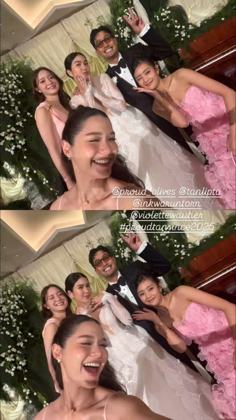 ซุปตาร์ดังโผล่ร้องเพลงอวยพร แทน-พราว แขกเซอร์ไพรส์ทั้งงาน