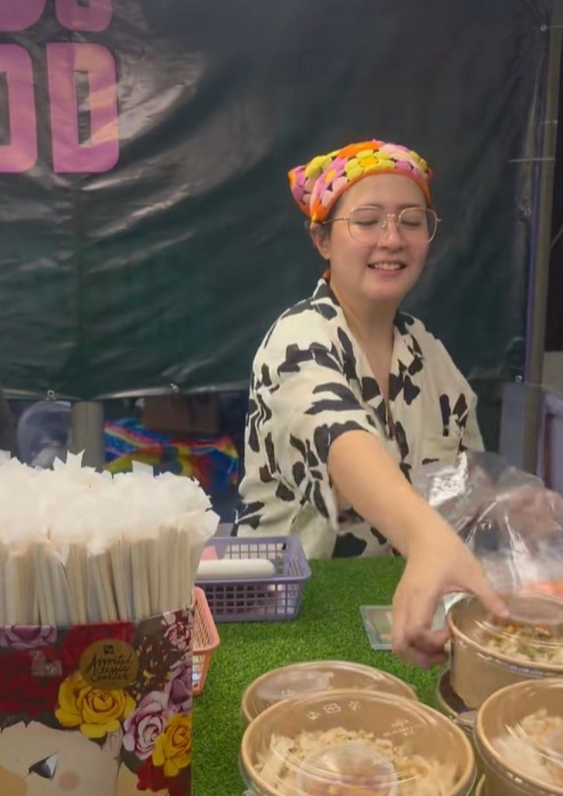 ตัวจริงเสียงจริง! นางเอกดังคนนี้ โผล่ขายของที่งานวัด