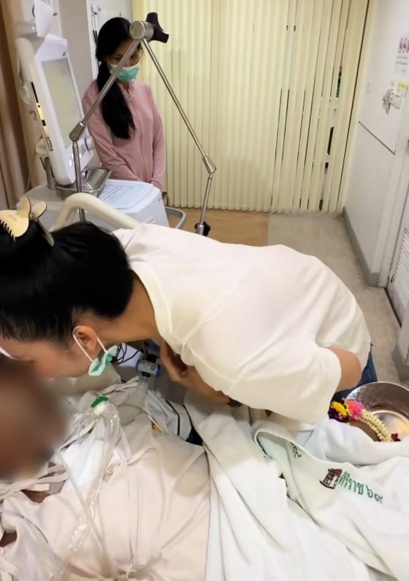 กลั้นน้ำตาไม่อยู่! จ๊ะ นงผณี เผยนาทีรดน้ำ-กราบเท้าลาคุณพ่อ