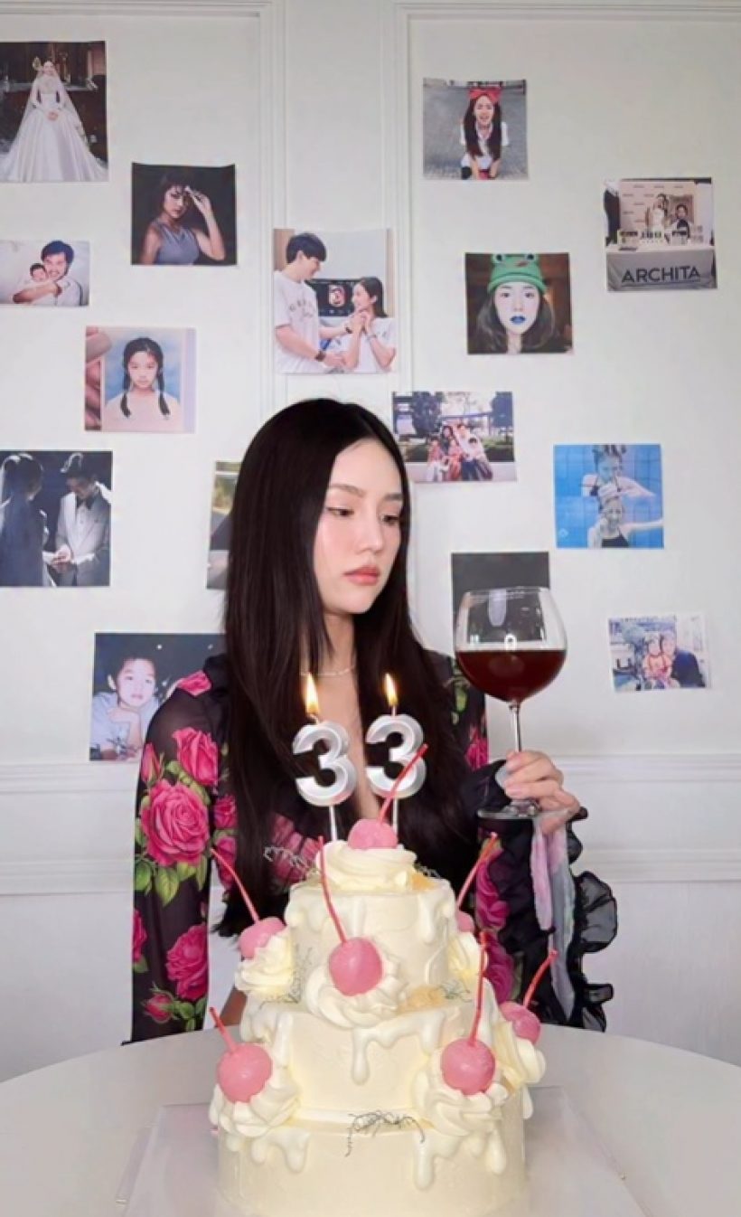 โมเมนต์พิเศษ! สาวดัง ปล่อยช็อตอุ้มท้อง ฉลองวันเกิดวัย33