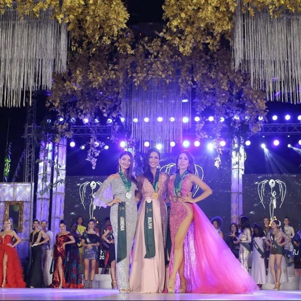 ลูกจะมงค่ะ! นํ้าเพชร ฏีญาภาร์ หายเหนือย คว้า 2รางวัล บนเวทีMiss Earth 2019