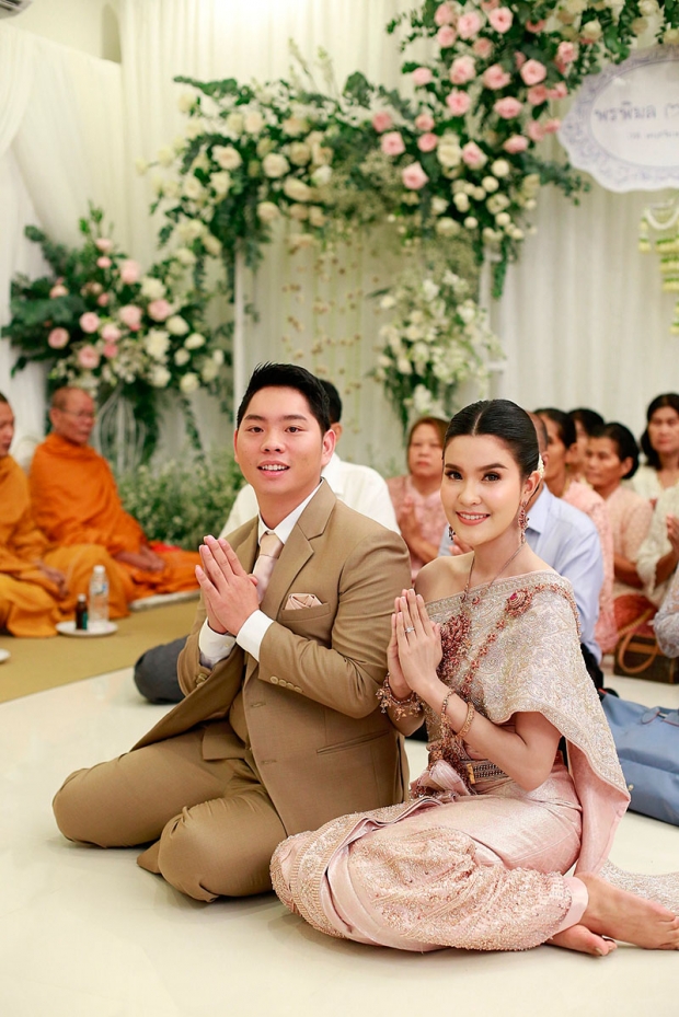 ประมวลภาพงานแต่ง เปา เปาวลี -  เอิร์ธ กานต์ วิวาห์หวานชื่นมื่น เรียบง่ายสุดอบอุ่น 