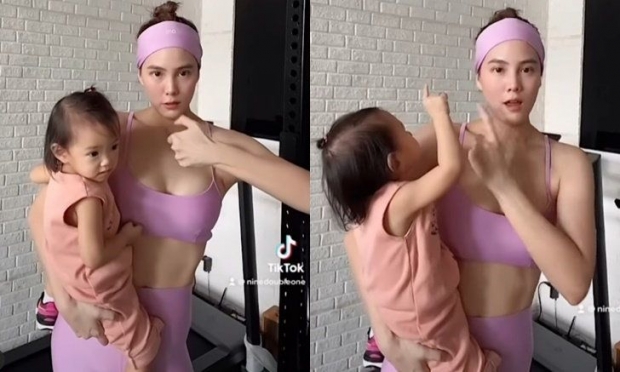 เจนี่ อุ้ม น้องโนล่า จัดชาเลนจ์ Tiktok แต่จุดนี้...คุณแม่แย่งซีนเต็มๆ    