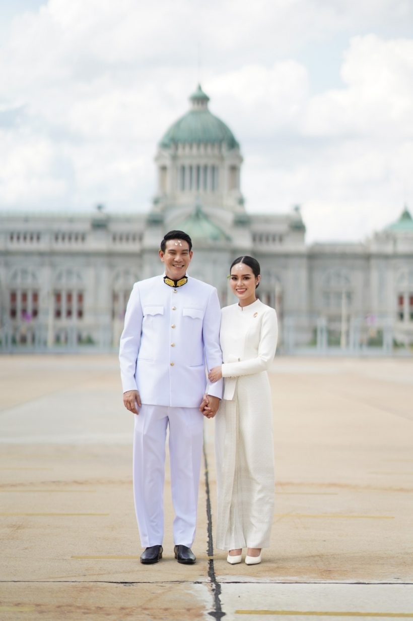 กรมสมเด็จพระเทพฯพระราชทานน้ำสังข์สมรส ให้ดีเจอิฐ กับ ว่าที่ภรรยา