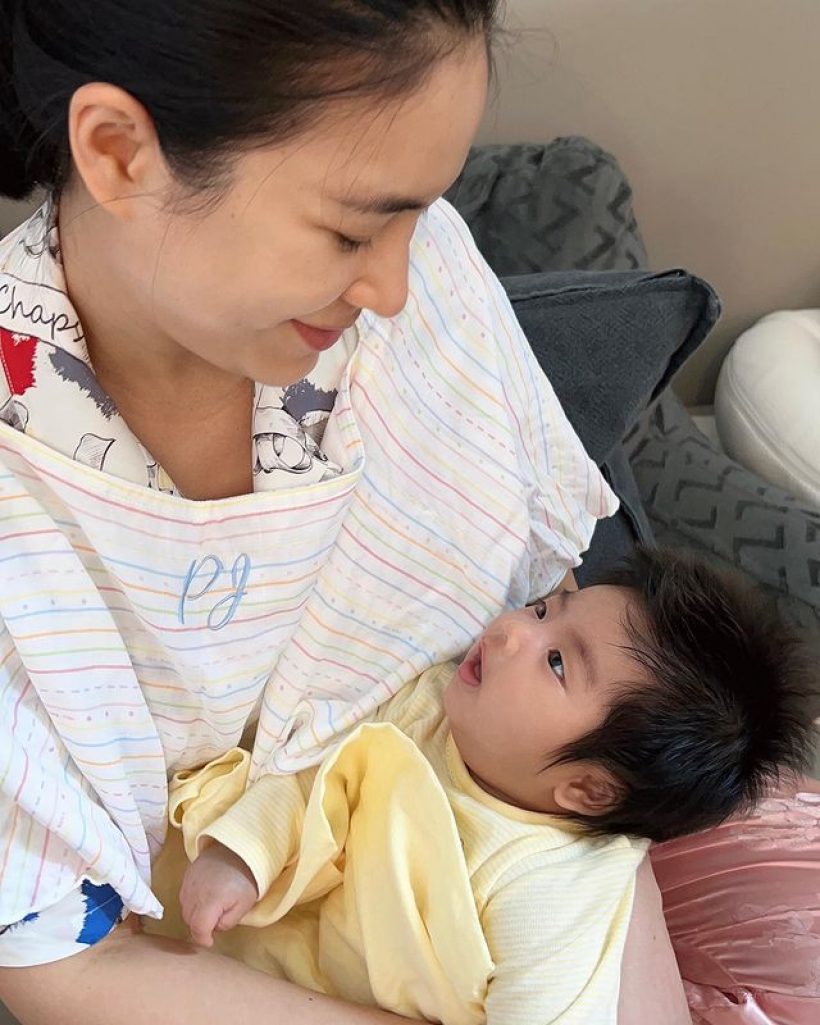 หลงเลยอ่ะ! น้องพีร์เจ ลูกชายพุฒ-จุ๋ยกินเก่งจ้ำม่ำแก้มน่าฟัดที่สุด