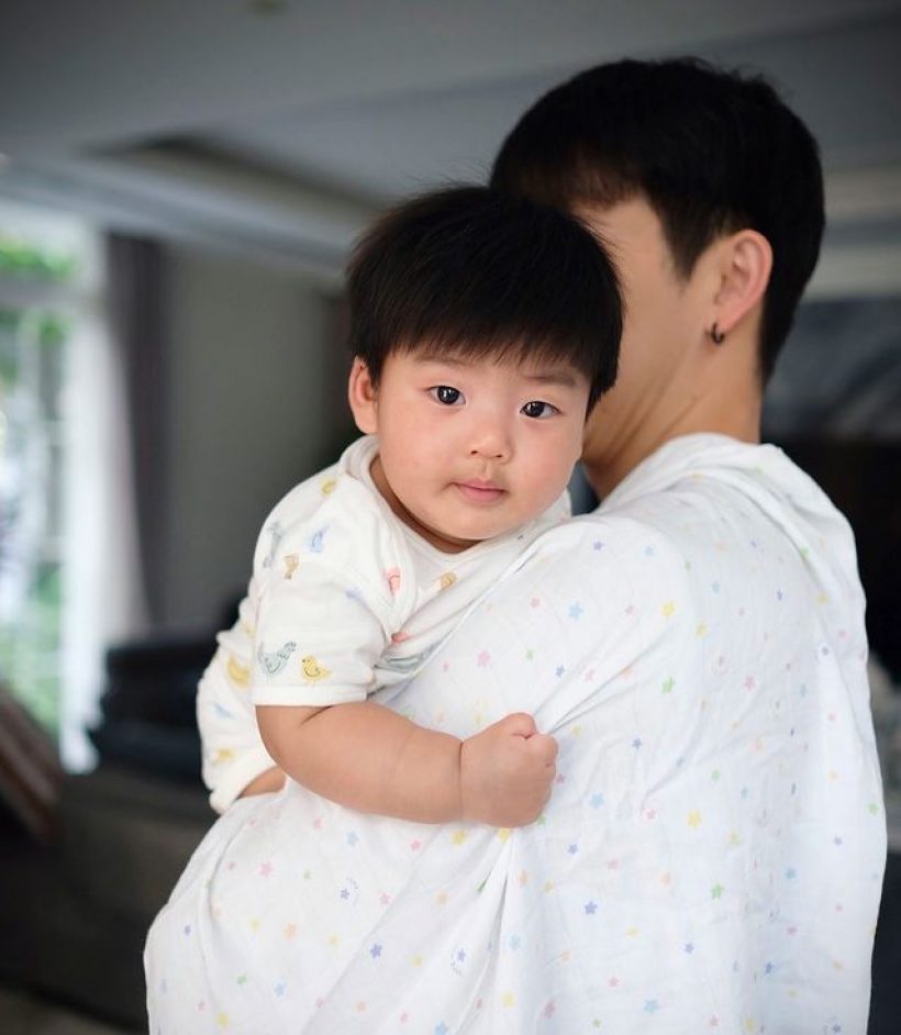  เปิดภาพล่าสุด น้องพีร์เจ  ลูกชายพุฒ-จุ๋ยกินโตเร็วมากนึกว่าเด็ก2ขวบ