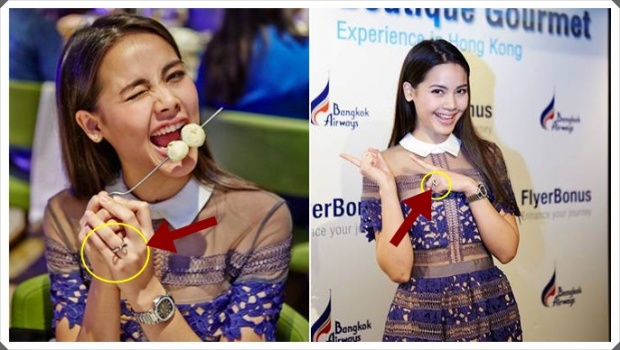 ‘ญาญ่า’ ใส่แหวน นิ้วนางข้างซ้าย ของแทนใจใครรึเปล่าเอ่ย!?