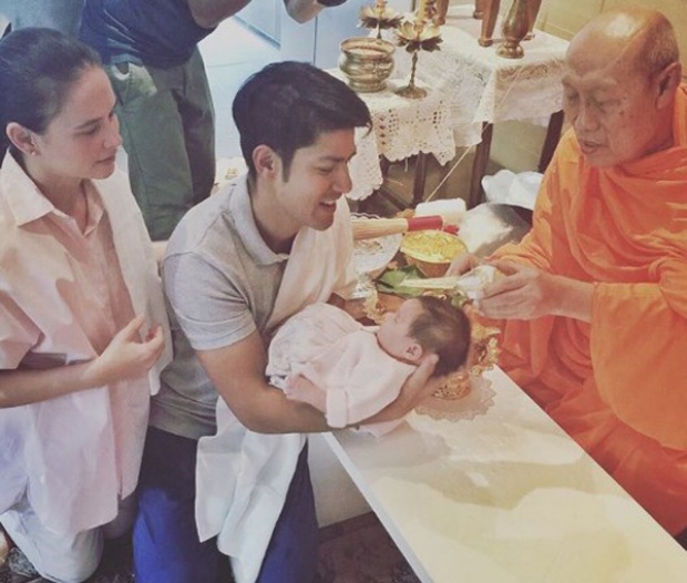 น้องริชา อายุครบ 1 เดือนแล้ว พ่อภูริ - แม่แอน พาทำพิธีรับขวัญ