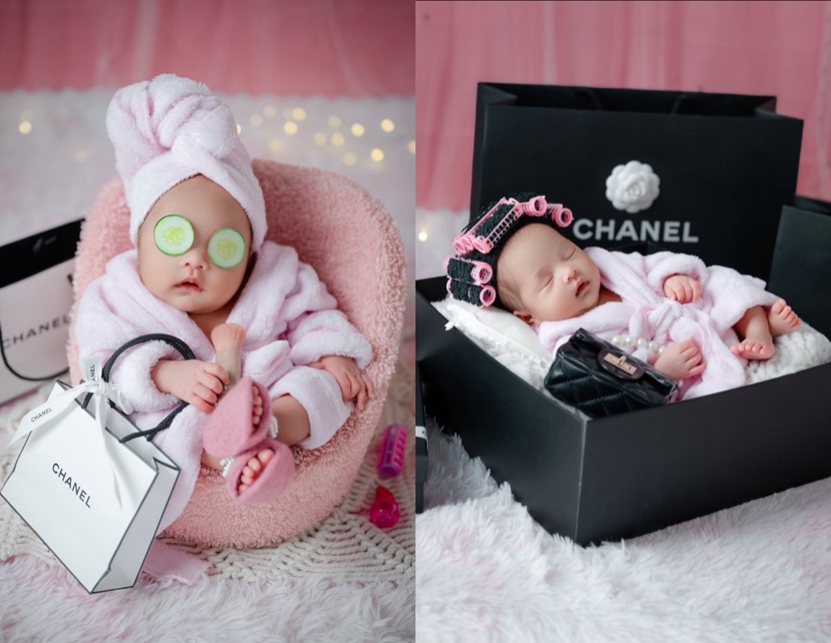 ซ้อจิ๋วมาแล้ว! น้องจาญ่า ถ่ายแบบแรกเกิด ออร่าคุณนายจับมาก